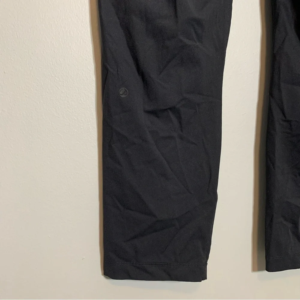 CRZ Yoga‎ black pull on elastic waist straight leg drawstring athletic pants